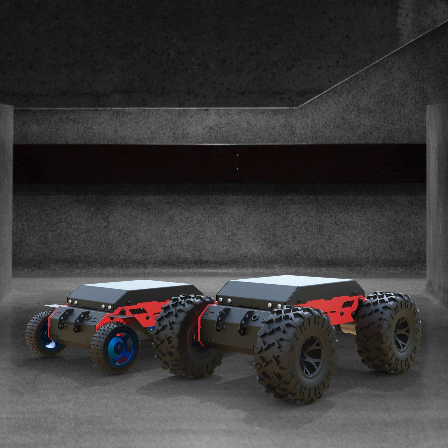 PROGRAMMABLE ROBOTIC MONSTER TRUCK 2-in-1 DO IT YOURSELF CHASSIS ROBOT KIT WITHOUT ELECTRONICS