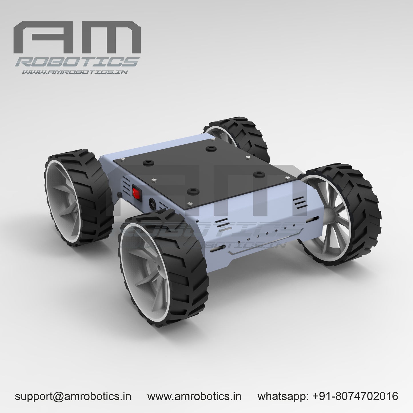 ROVER 4WD JOHNSON SERIES 1 DIY ROBOTIC METAL CHASSIS KIT