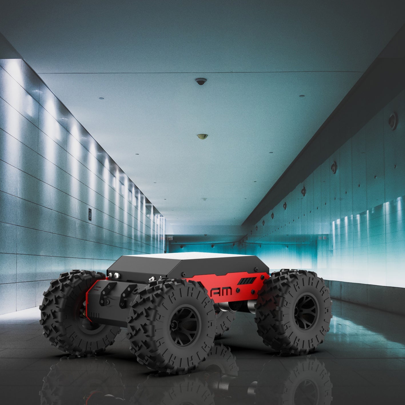 PROGRAMMABLE ROBOTIC MONSTER TRUCK 2-in-1 DO IT YOURSELF CHASSIS ROBOT KIT WITHOUT ELECTRONICS