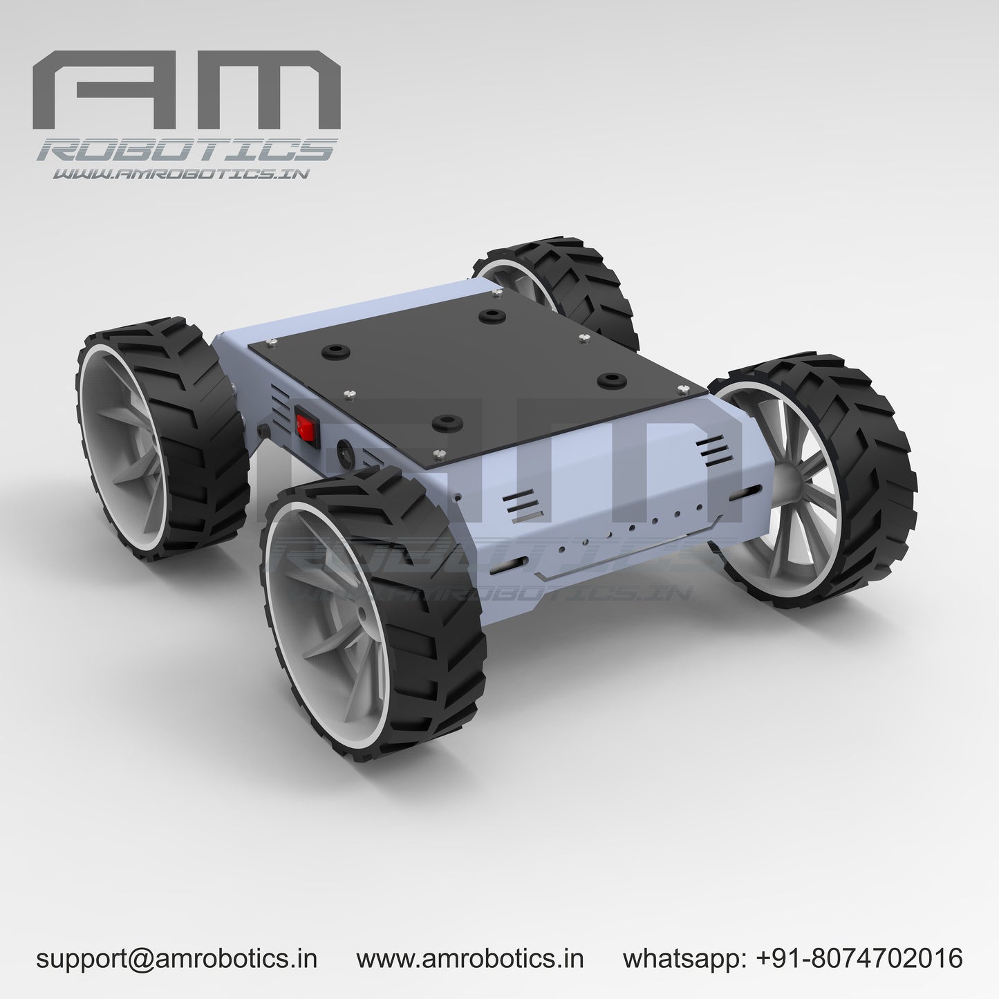 ROVER 4WD JOHNSON SERIES 1 DIY ROBOTIC METAL CHASSIS KIT