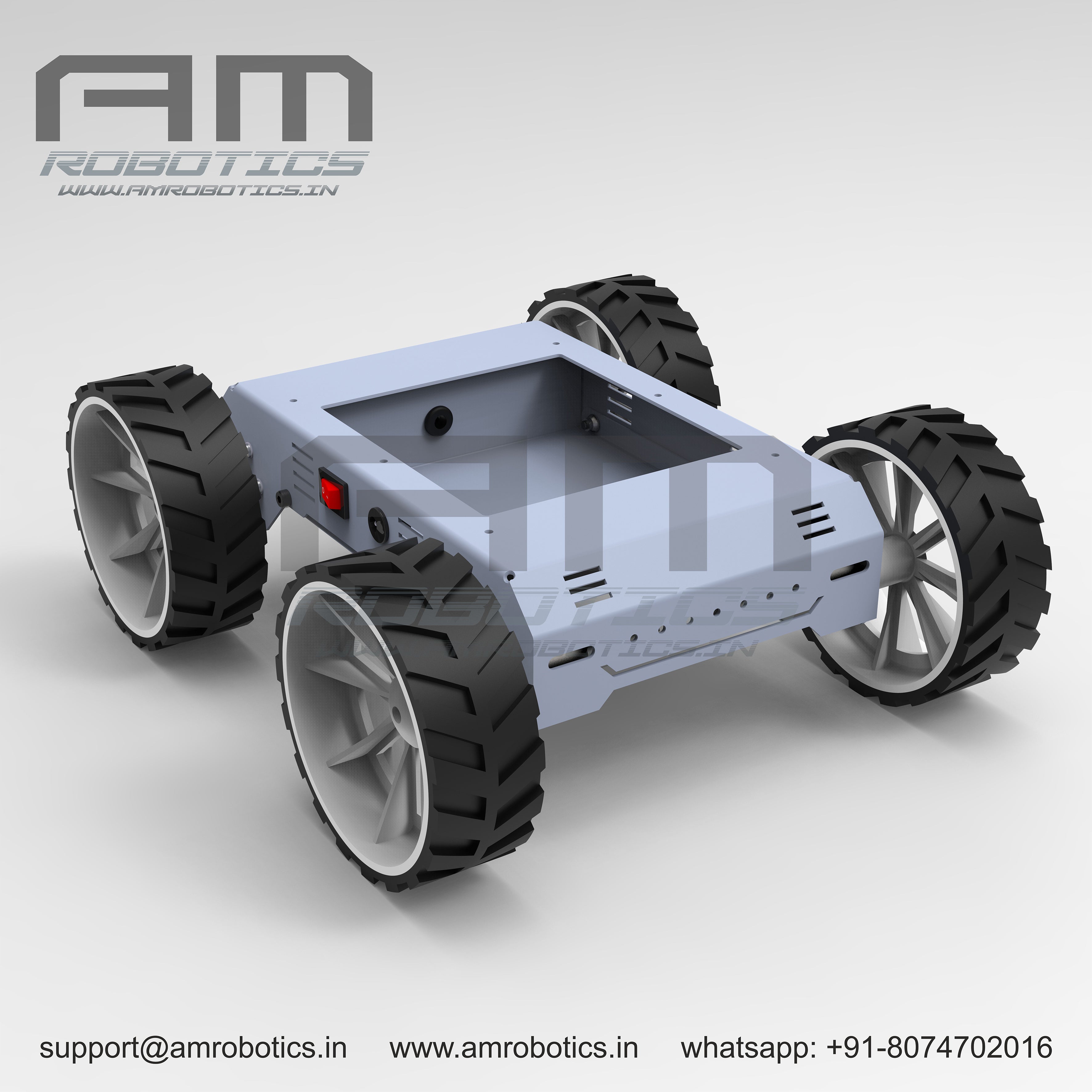 Metal chassis for store robot