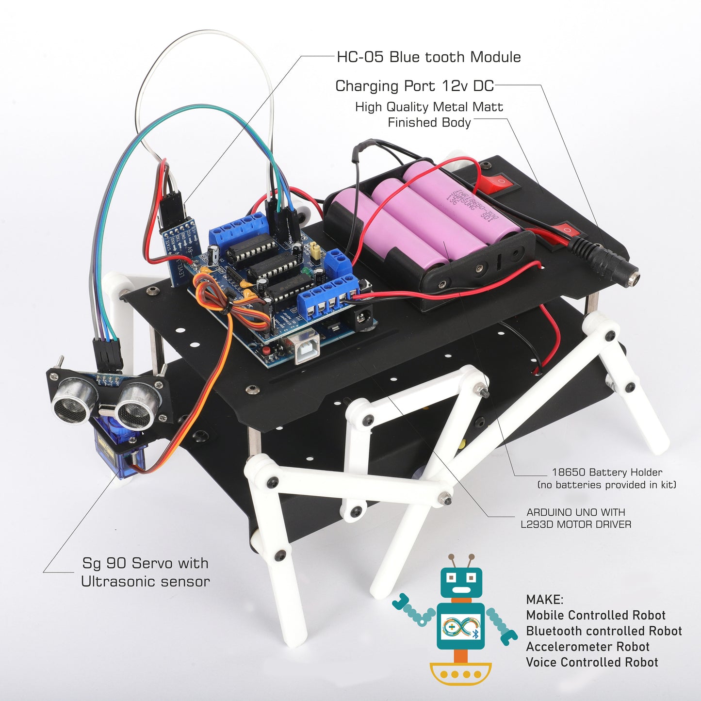 6 Leg Mechanical Walking Robot DIY Kit