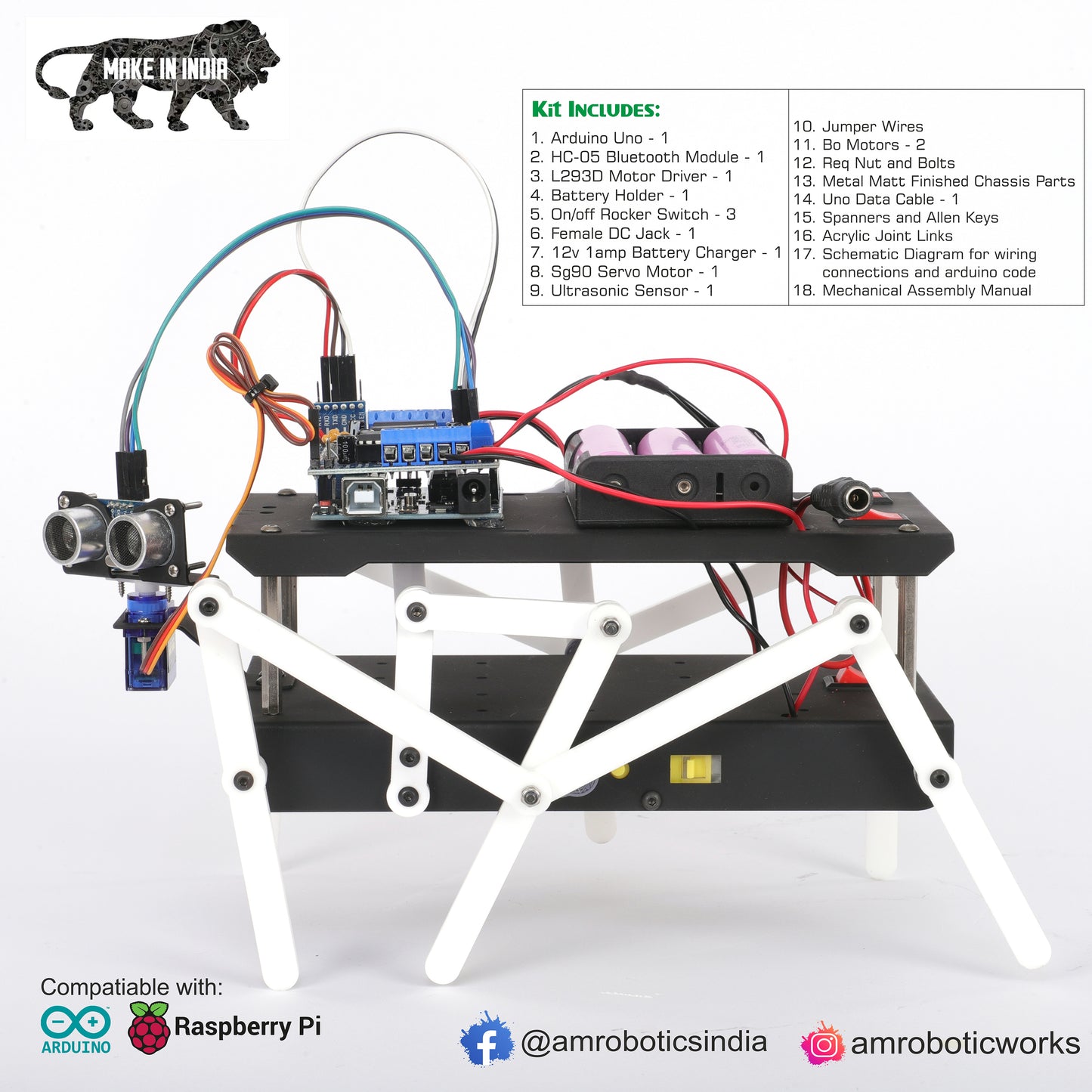 6 Leg Mechanical Walking Robot DIY Kit