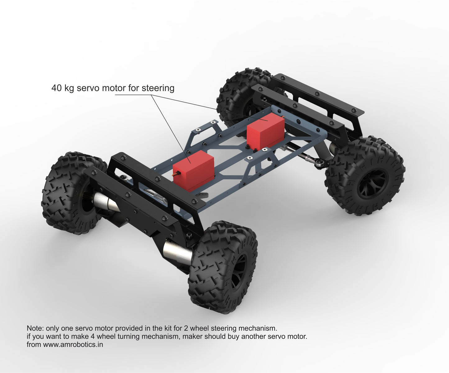 ROVER 4WDXL60R 3-in-1 DO IT YOURSELF CHASSIS KIT